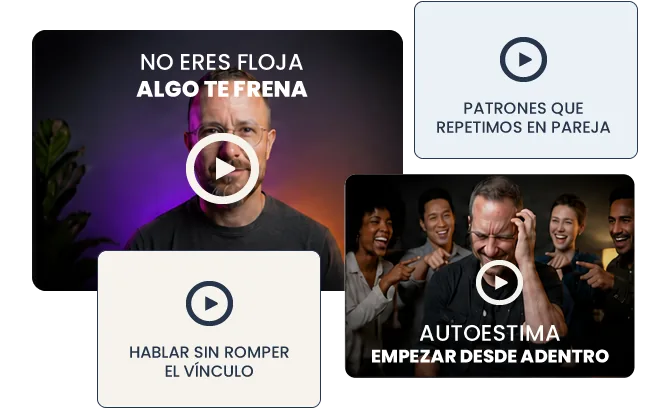 Collage de entrevistas y conversaciones
